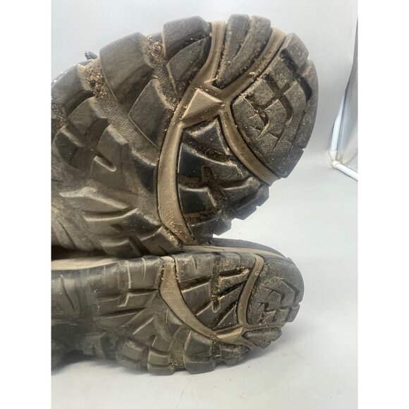 HI-TEC boots size 13 brown black leather lace up padding at ankle Step READ - Picture 8 of 9